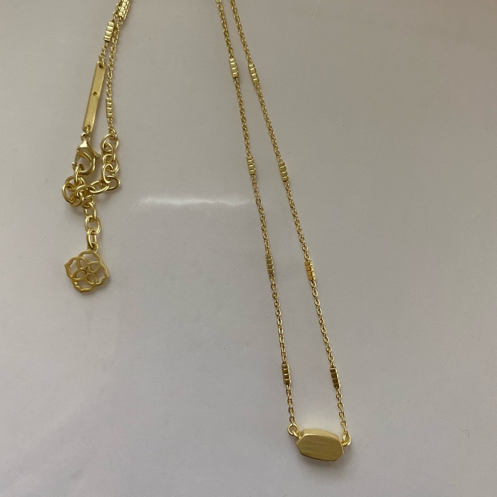 Kendra Scott gold fern necklace